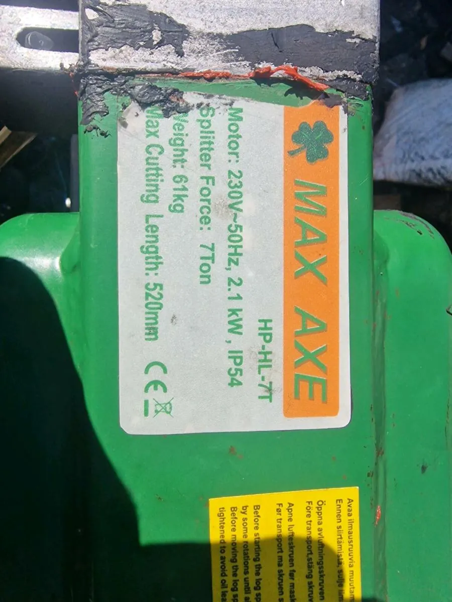 Max axe log splitter for sale - Image 3