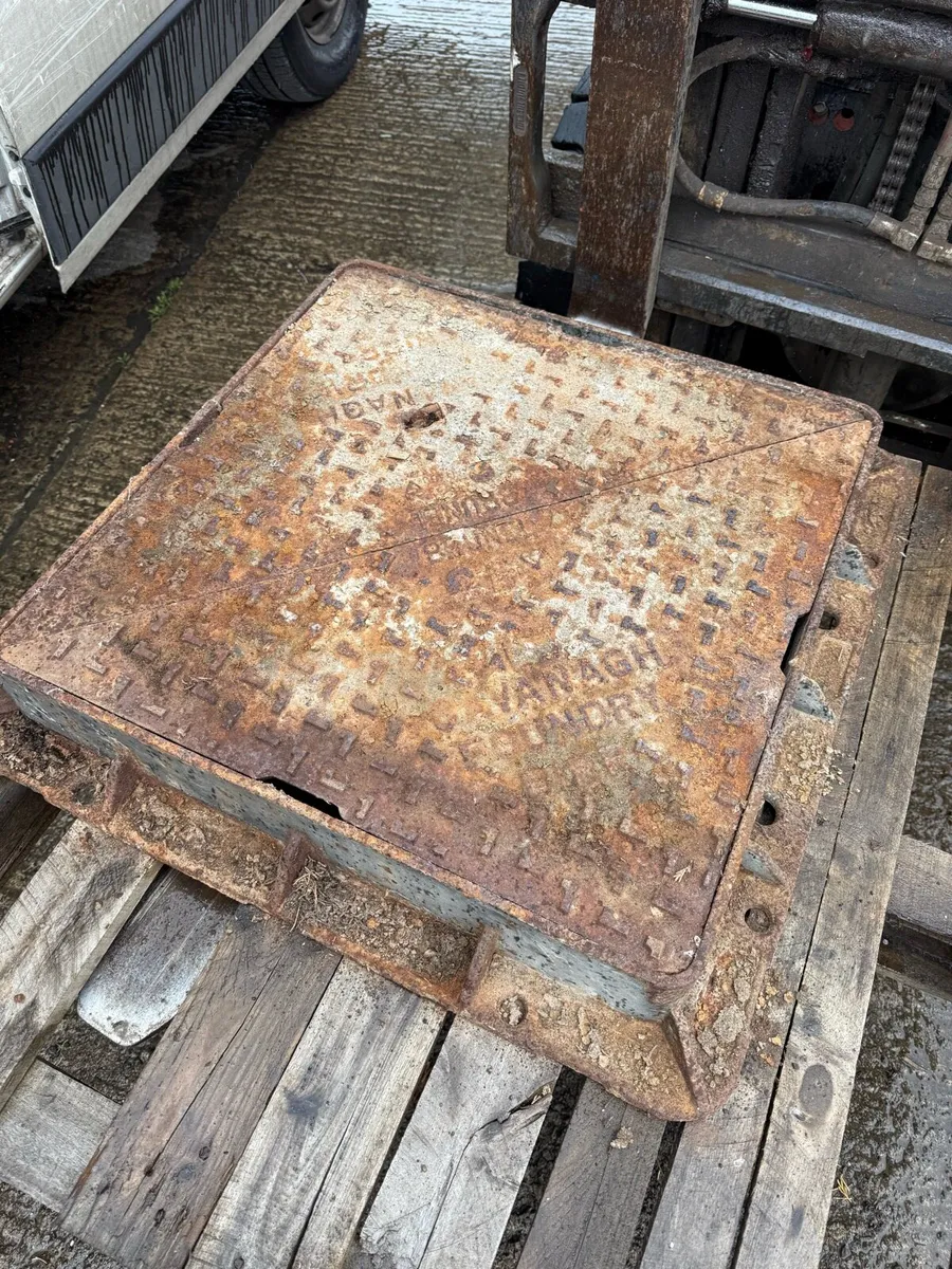 Selection of old manhole covers - Image 1