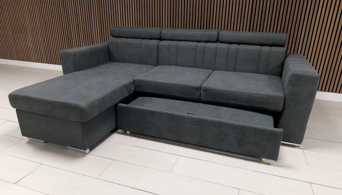 "Luka Sofabed Dark Grey Fabric" - Image 3