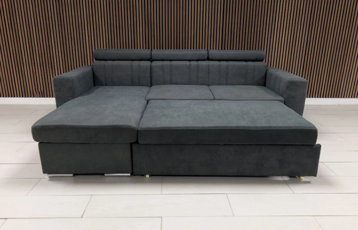 "Luka Sofabed Dark Grey Fabric" - Image 4