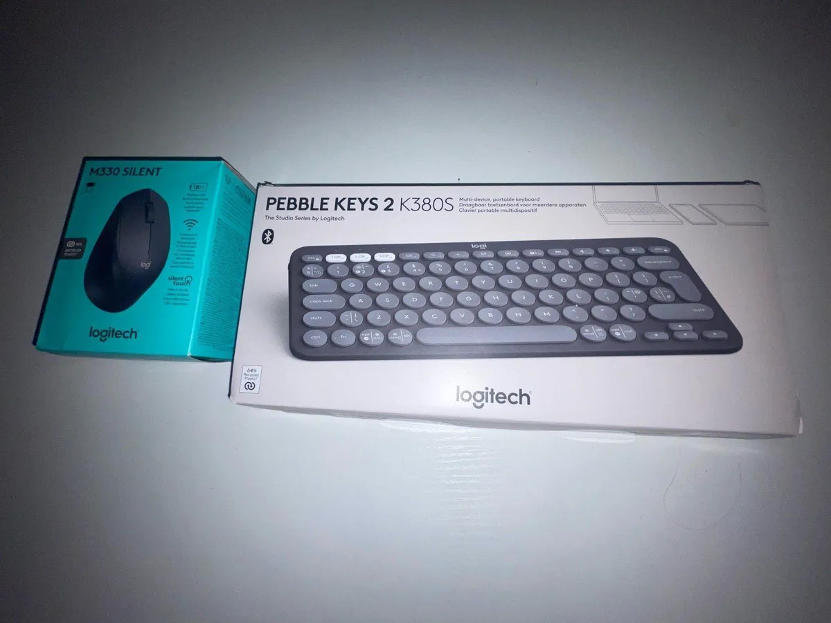 Wireless Logitech mouse + keyboard - Image 1