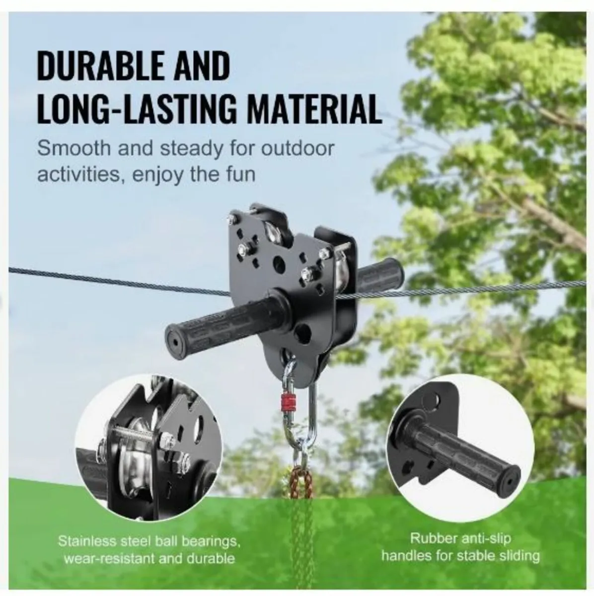 Zipline Kit for Kids and Adult, 80 ft Zip - Image 2