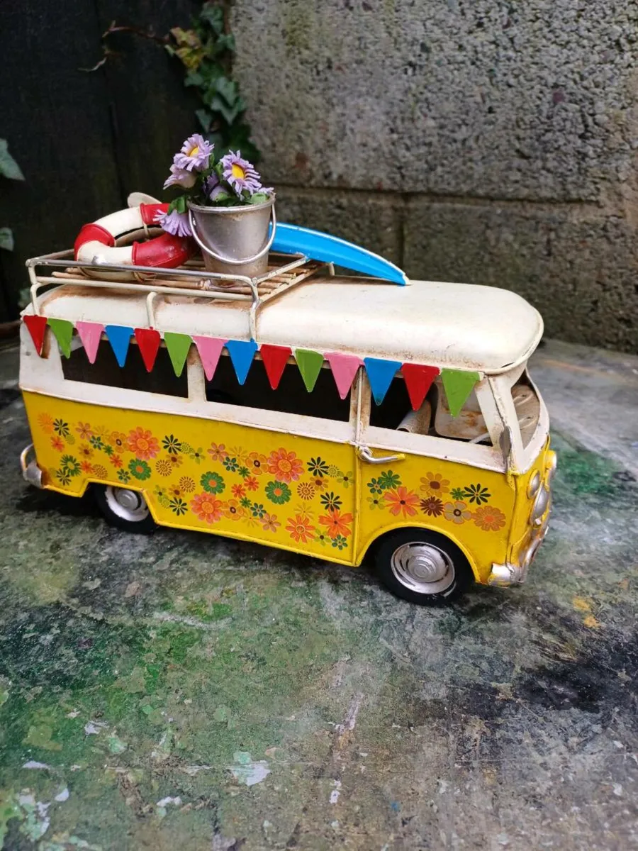 Vintage Metal Volkswagen Van - Image 1