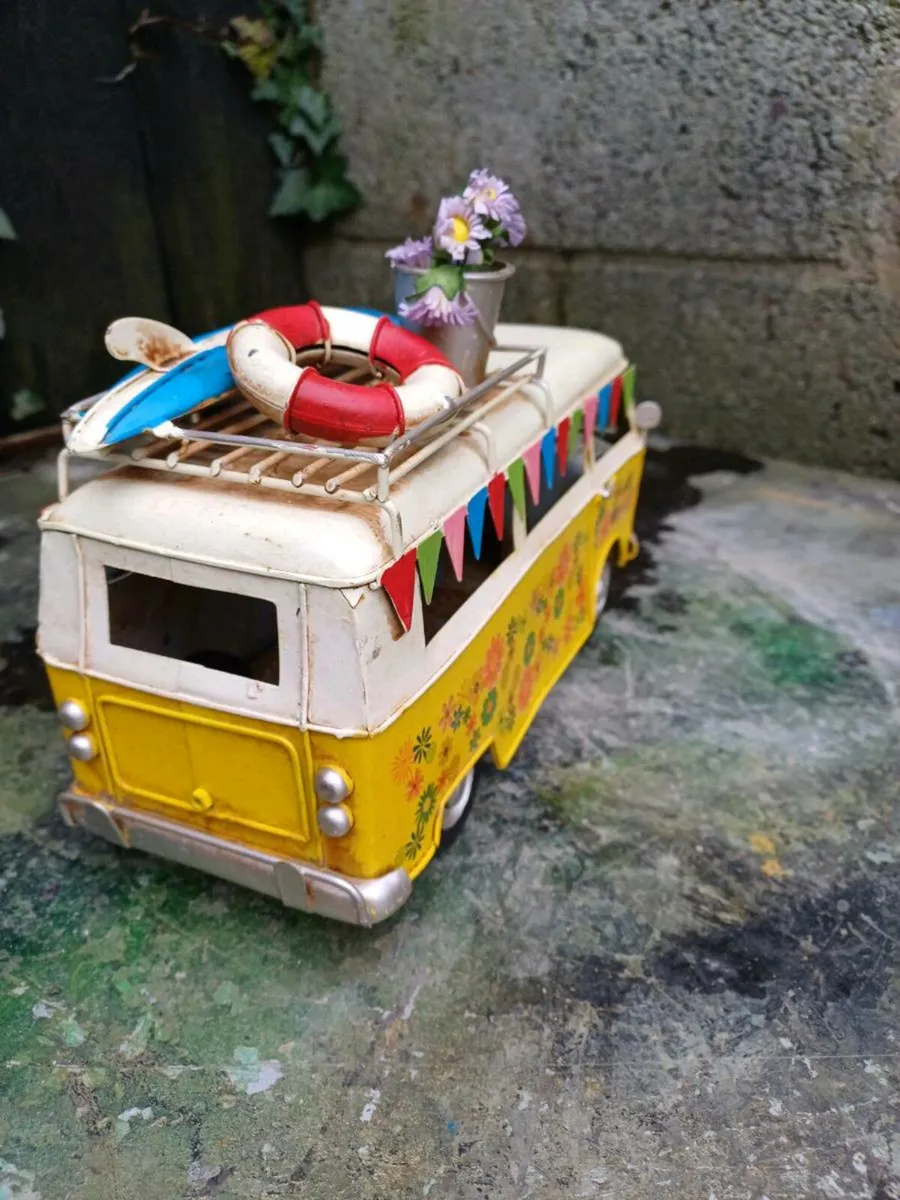 Vintage Metal Volkswagen Van - Image 2