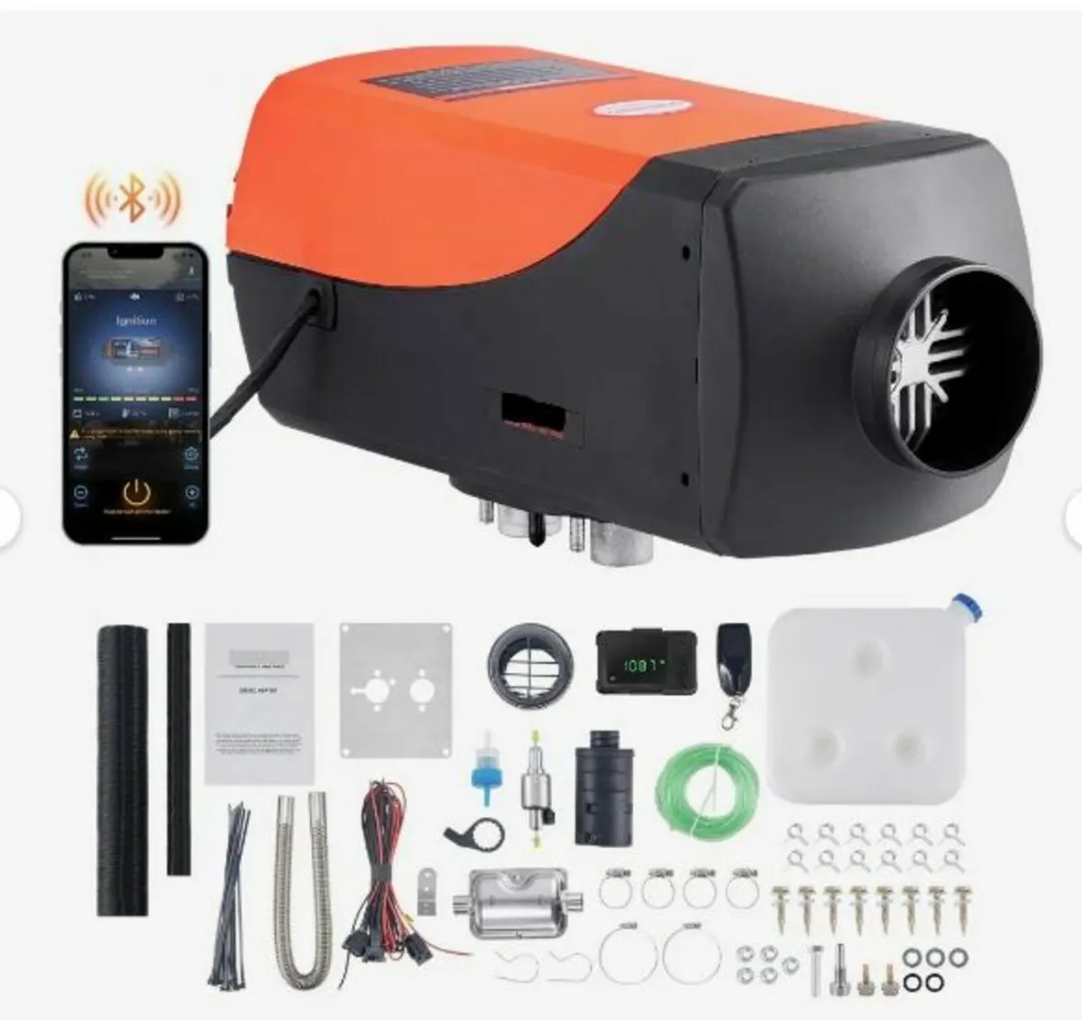 Diesel Air Heater 12V 8KW Bluetooth - Image 1