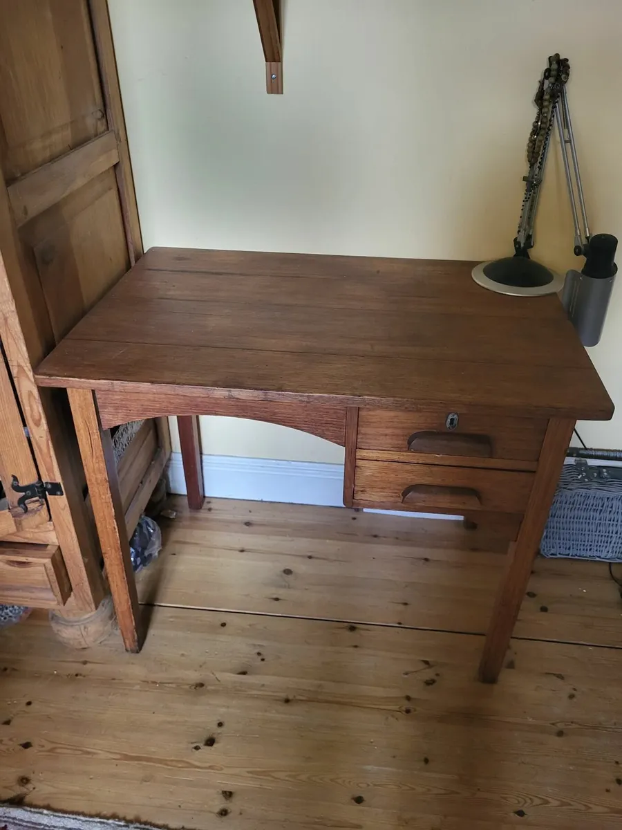 Old wooden desk