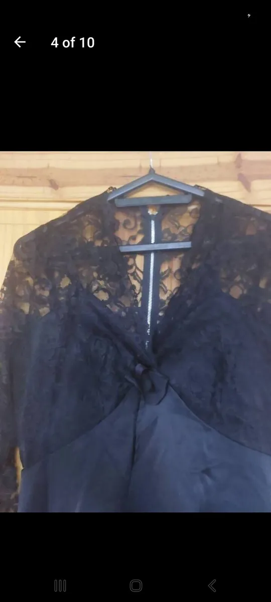 Vintage black lace dress (free post) - Image 4