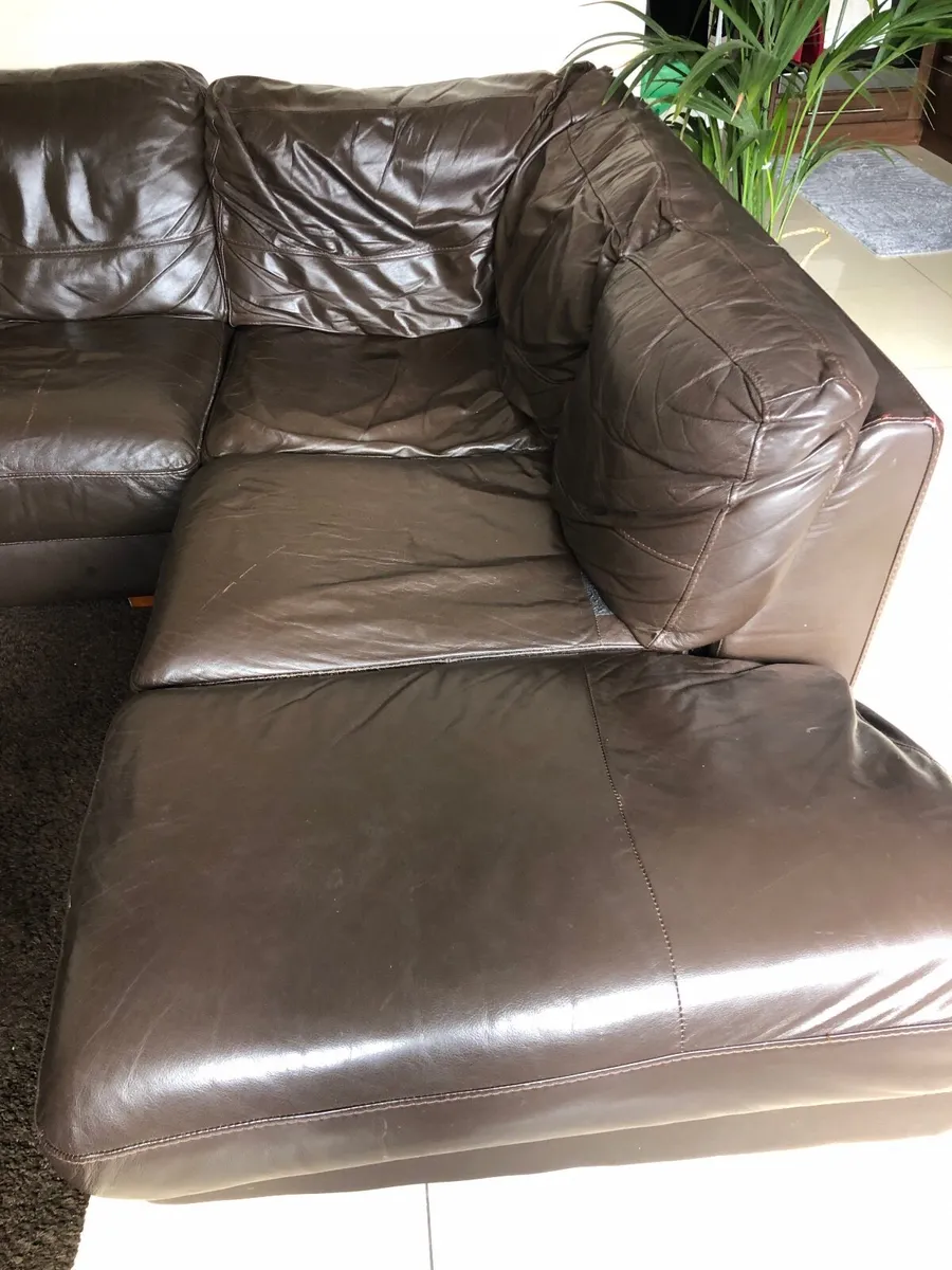 Leather Sofa Corner Group Availwble - Image 4