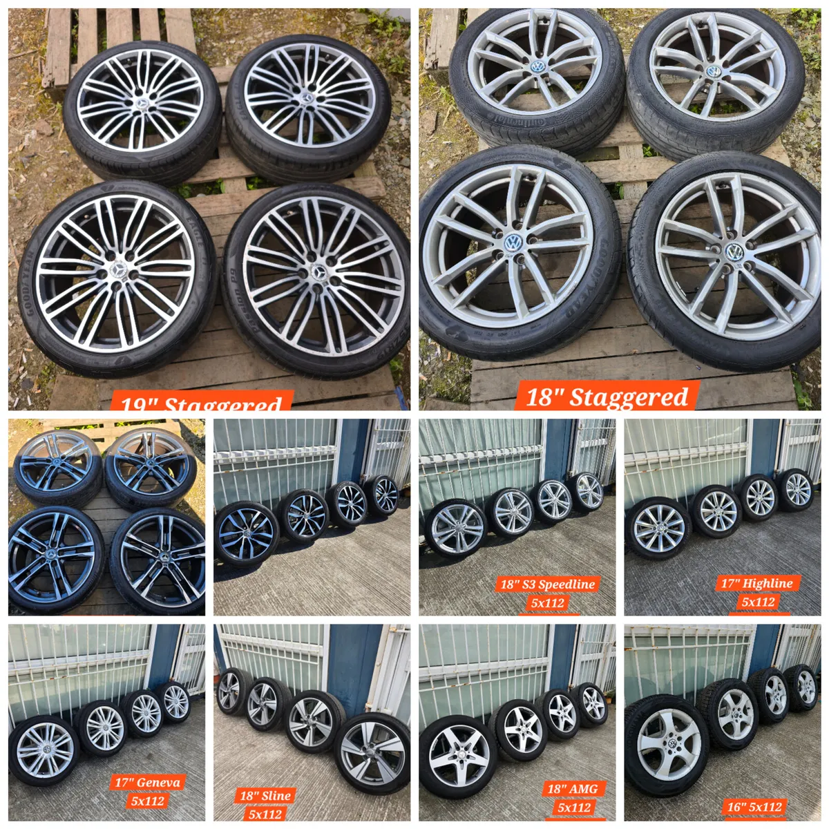 Alloys for Sale 15"-19" 5x112, 5x100, VW, Mercedes - Image 1