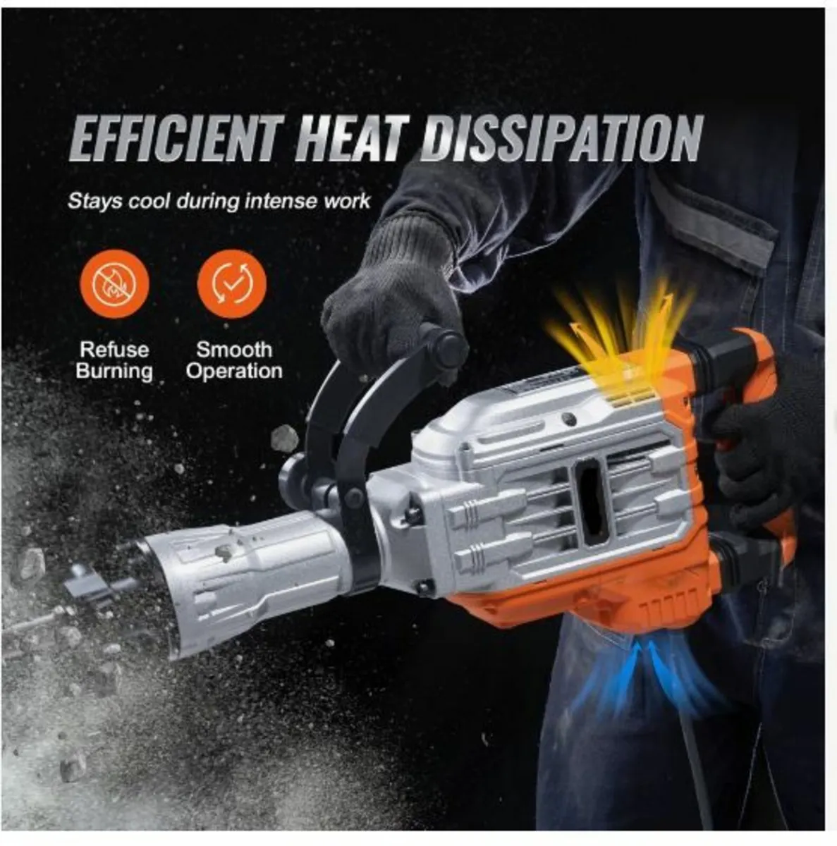 Demolition Jack Hammer Concrete Breaker 3500W - Image 4