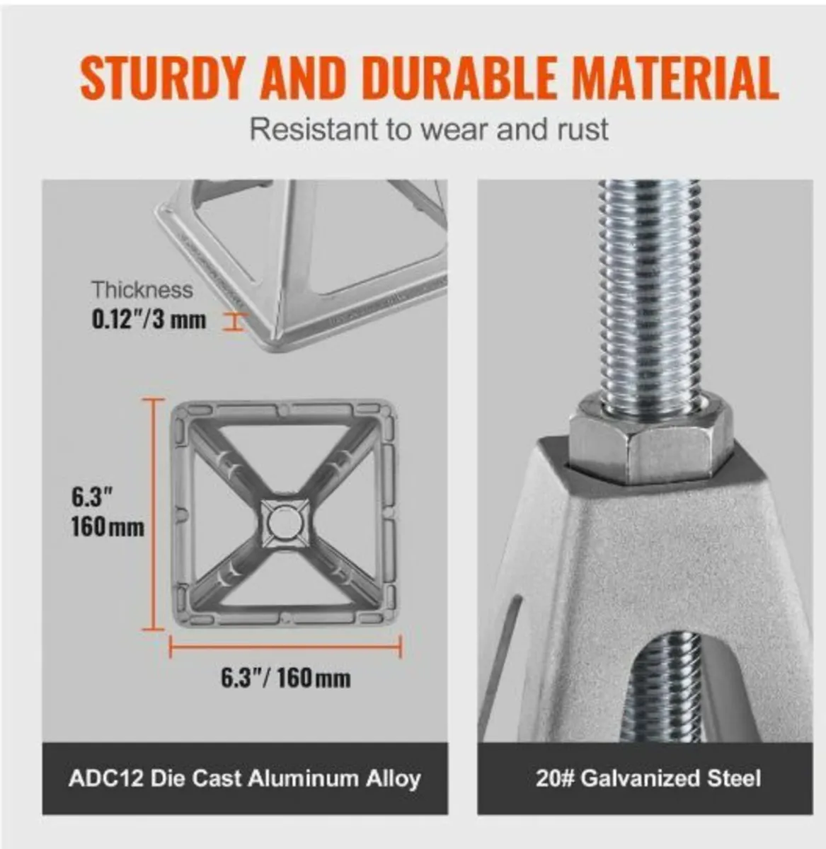RV Stabilizer Jacks, 4 Pack Aluminum - Image 4