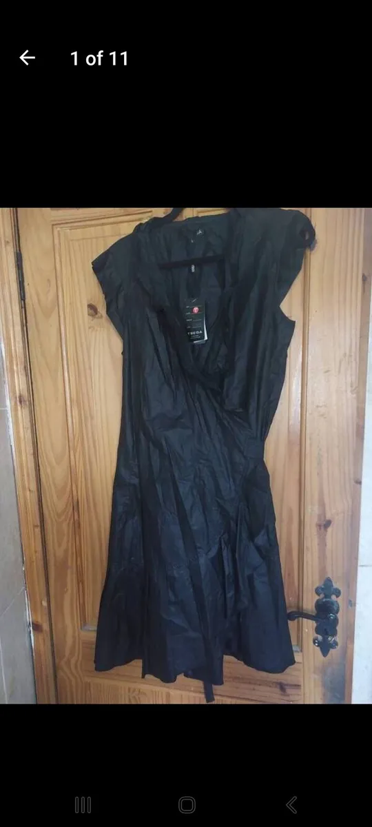 Tsega new 100% cotton black wrap dress (free post) - Image 1