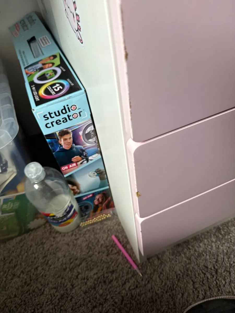 Loft bed with wardrobe and table - Image 4