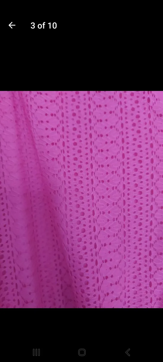 Hot pink/cerise lace maxi dress (free post) - Image 3