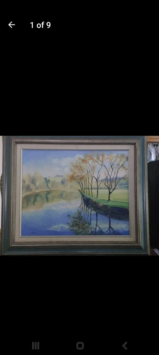 Oil painting of the Blackwater by Terence Folley - Image 1