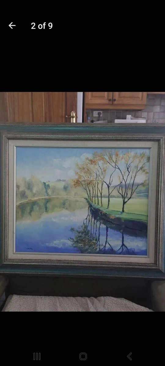 Oil painting of the Blackwater by Terence Folley - Image 2