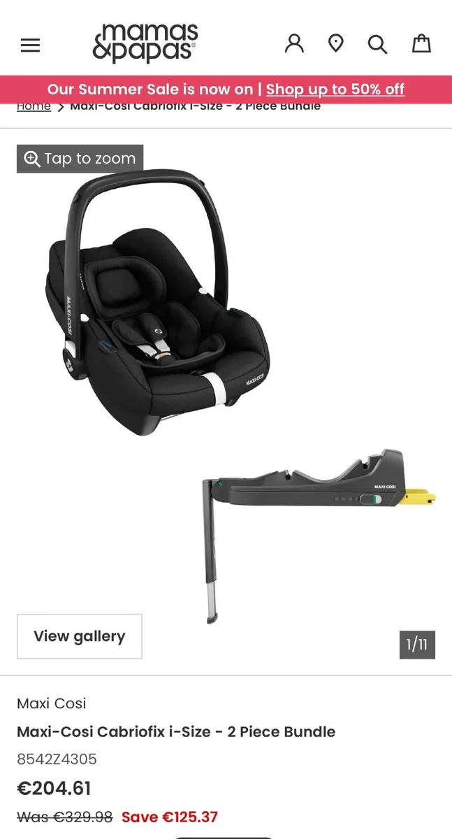 Car seat and isofix base