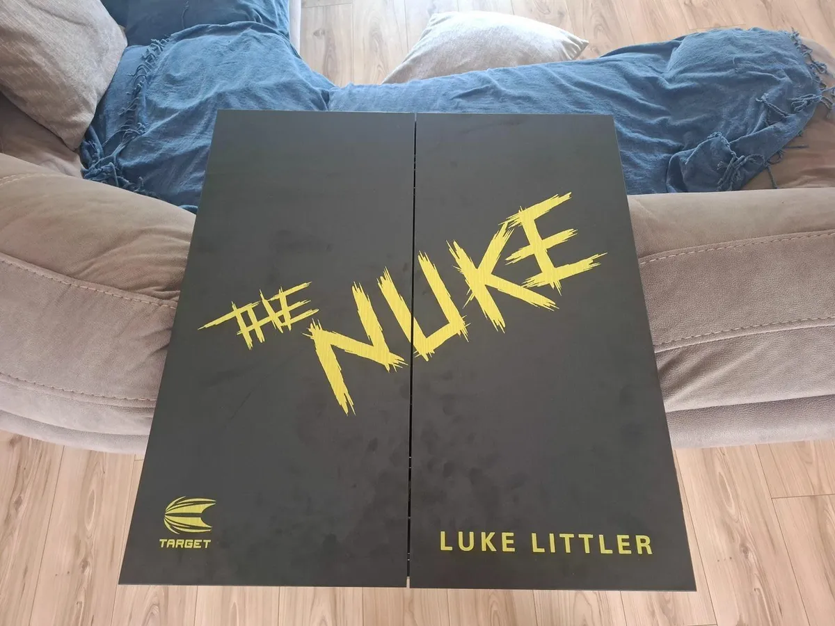 Luke littler dart board and cabinet - Image 2