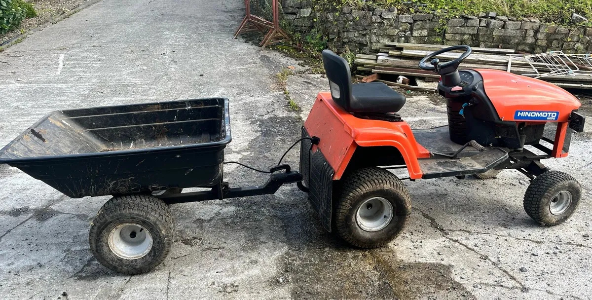 12.5 garden tractor and tipping trailer - Image 2
