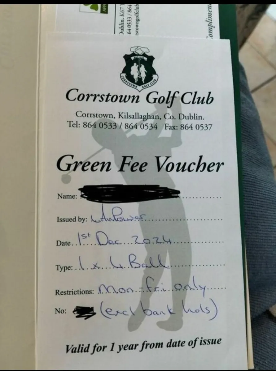 Golf voucher - Image 3