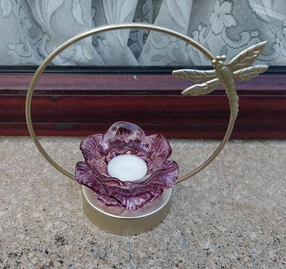 SMALL CANDLE/TEA LIGHT HOLDER (LOVELY CONDITION). - Image 2