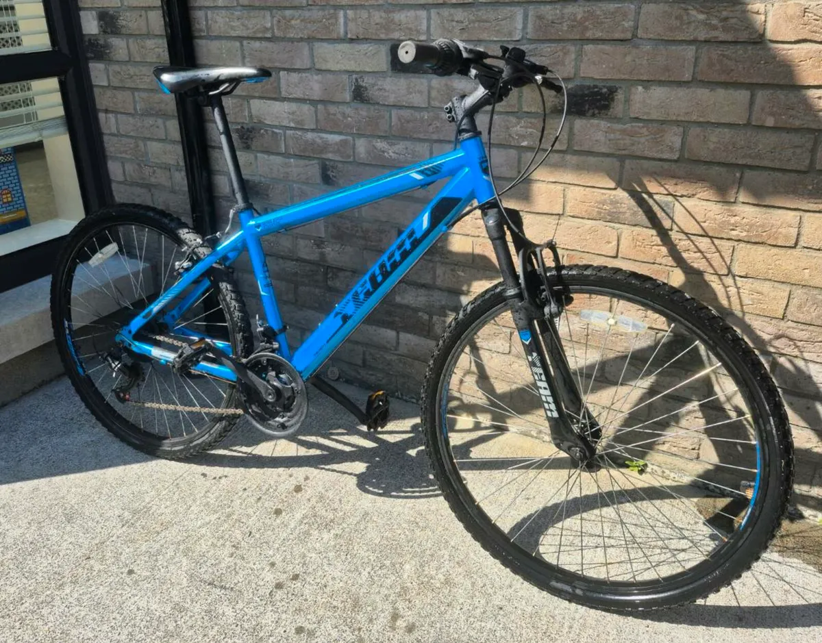 Adults Team MX-26 Mountain Bike in blue. a 16-inch - Image 1