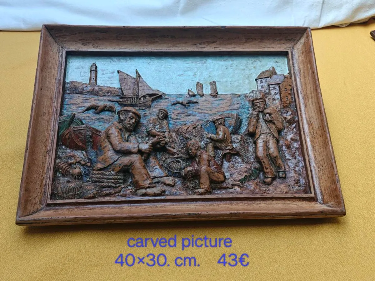 Carved picture, wall decoration