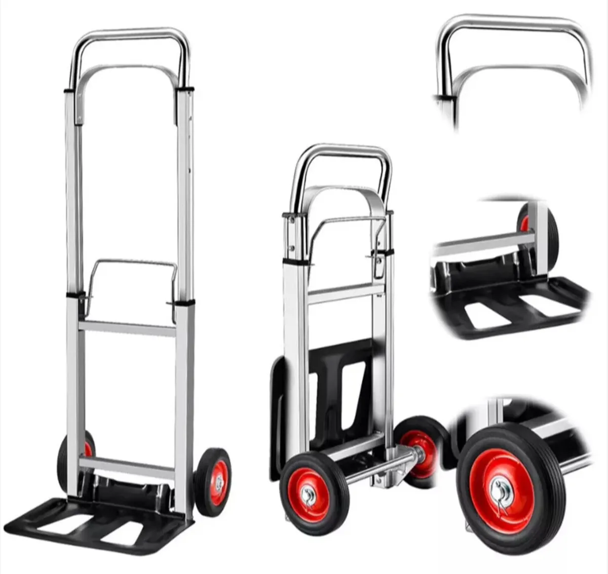 100kg Folding Sack Truck Trolley Hand Cart NEW - Image 2