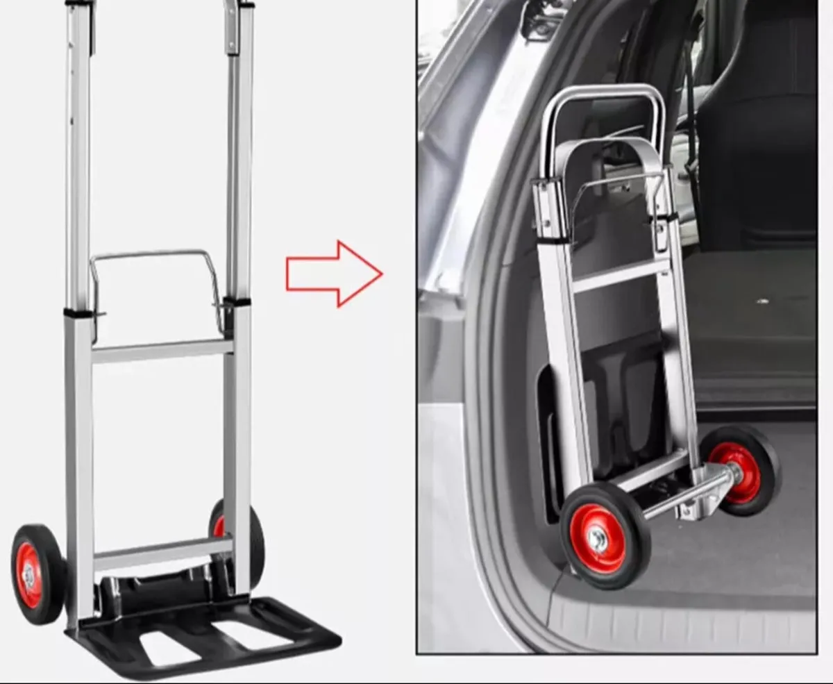 100kg Folding Sack Truck Trolley Hand Cart NEW - Image 3