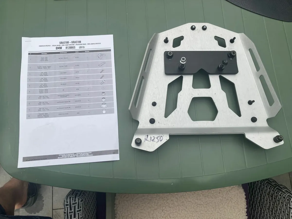 BMW R1200/1250 water cooled Givi monokey plate - Image 4