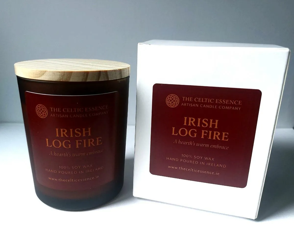 Irish Log Fire Scented candles - Image 2