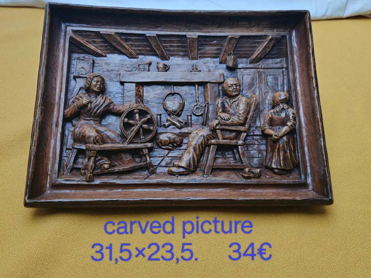 Carved picture, wall decoration