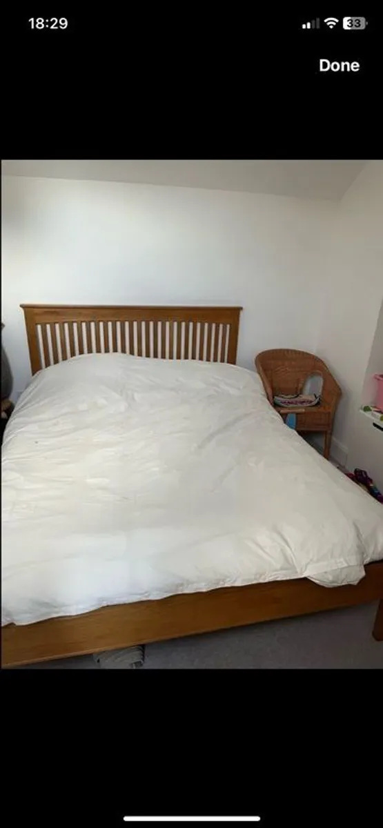 Kingsize wooden bed - Image 2