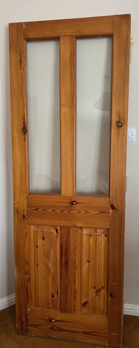 Double Interior Doors (Solid Wood) with Glass - Image 3