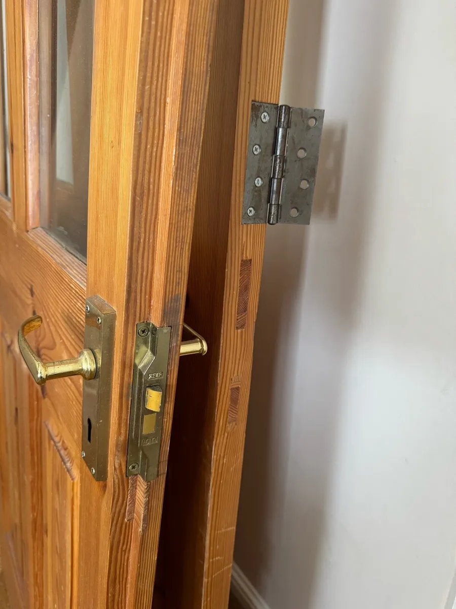 Double Interior Doors (Solid Wood) with Glass - Image 4