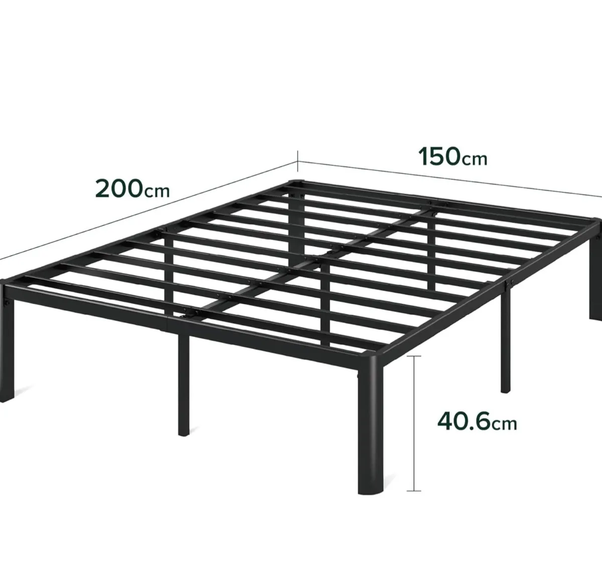 King size Bed frame  Bed 150x200 cm  41 cm Height - Image 3