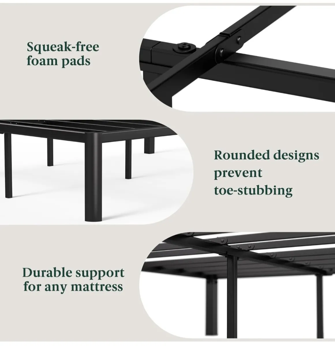 King size Bed frame  Bed 150x200 cm  41 cm Height - Image 4