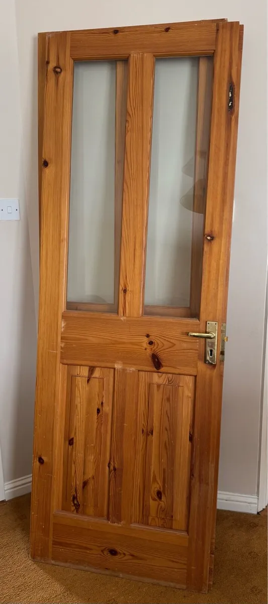Double Interior Doors (Solid Wood) with Glass - Image 2