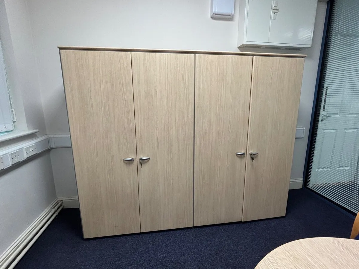 Four door storage unit