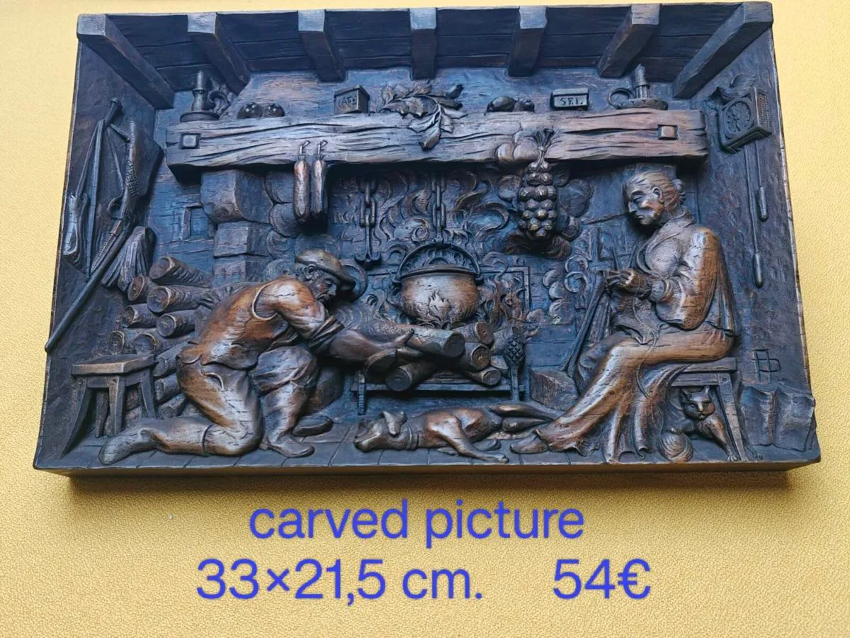 Carved picture, wall decoration