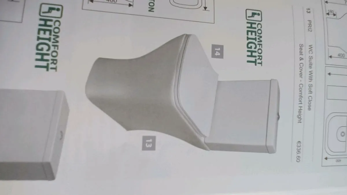 BRAND NEW WC SUITE WITH SOFT CLOSE - Image 1