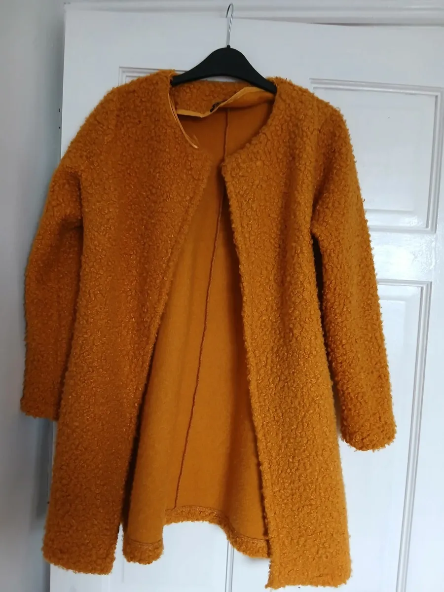 Mustard colour coat - Image 2