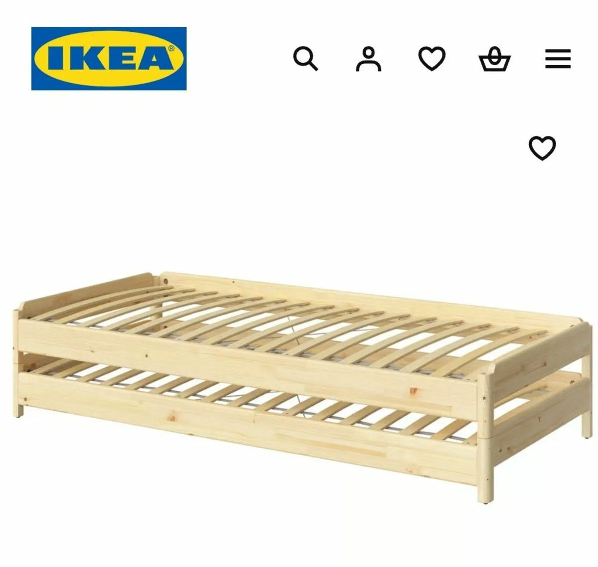 Ikea stackable beds (Set of 2)