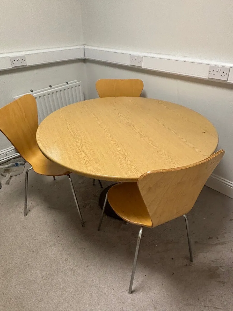 Canteen table & 6 chairs