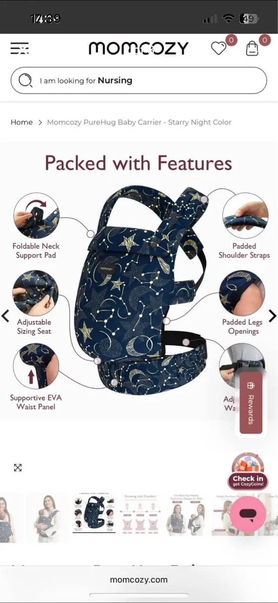 Baby Carrier. Momcozy brand new. - Image 2