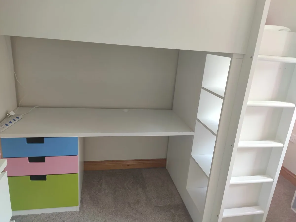 Bunk bed with desk from Ikea - Image 1