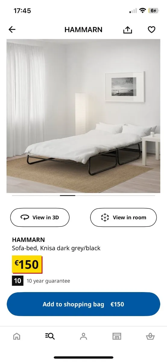 IKEA Sofa bed - Image 4