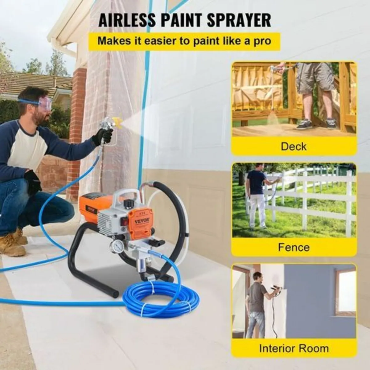 High Pressure Airless Wall Paint Sprayer 1800w - Image 3