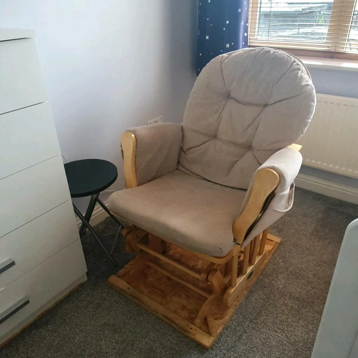Babylo Rocking Chair and Footstool - Image 3