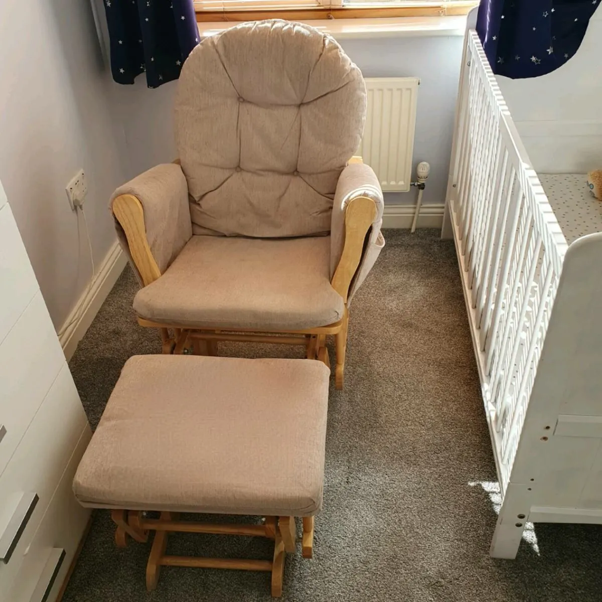 Babylo Rocking Chair and Footstool - Image 4
